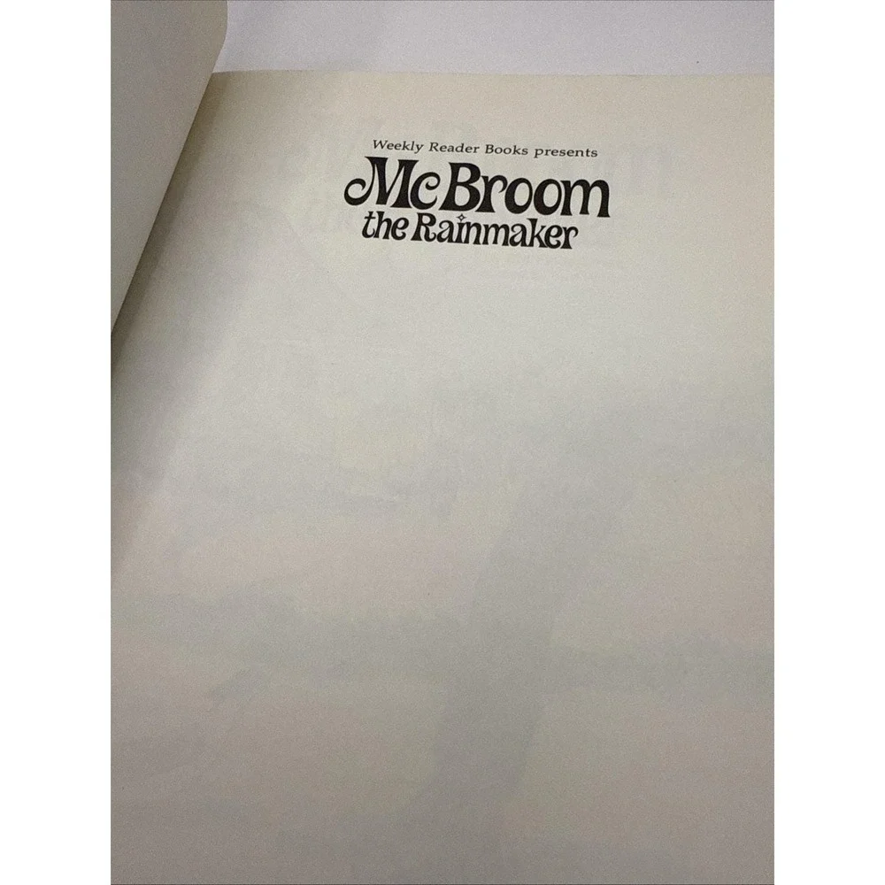 McBroom The‎ Rainmaker Sid Fleischman Vintage Hardcover Illustrated